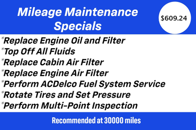Maintenance Special-30,000 Miles